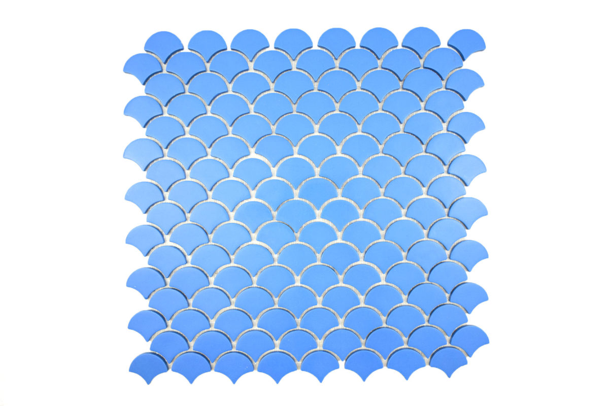 Gresite Escama Azul Mate