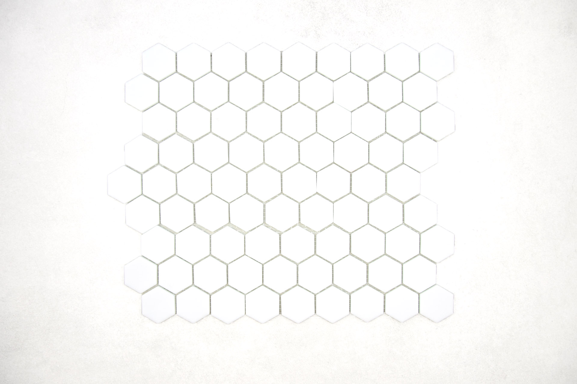 Gresite Hexagonal Blanco Mate