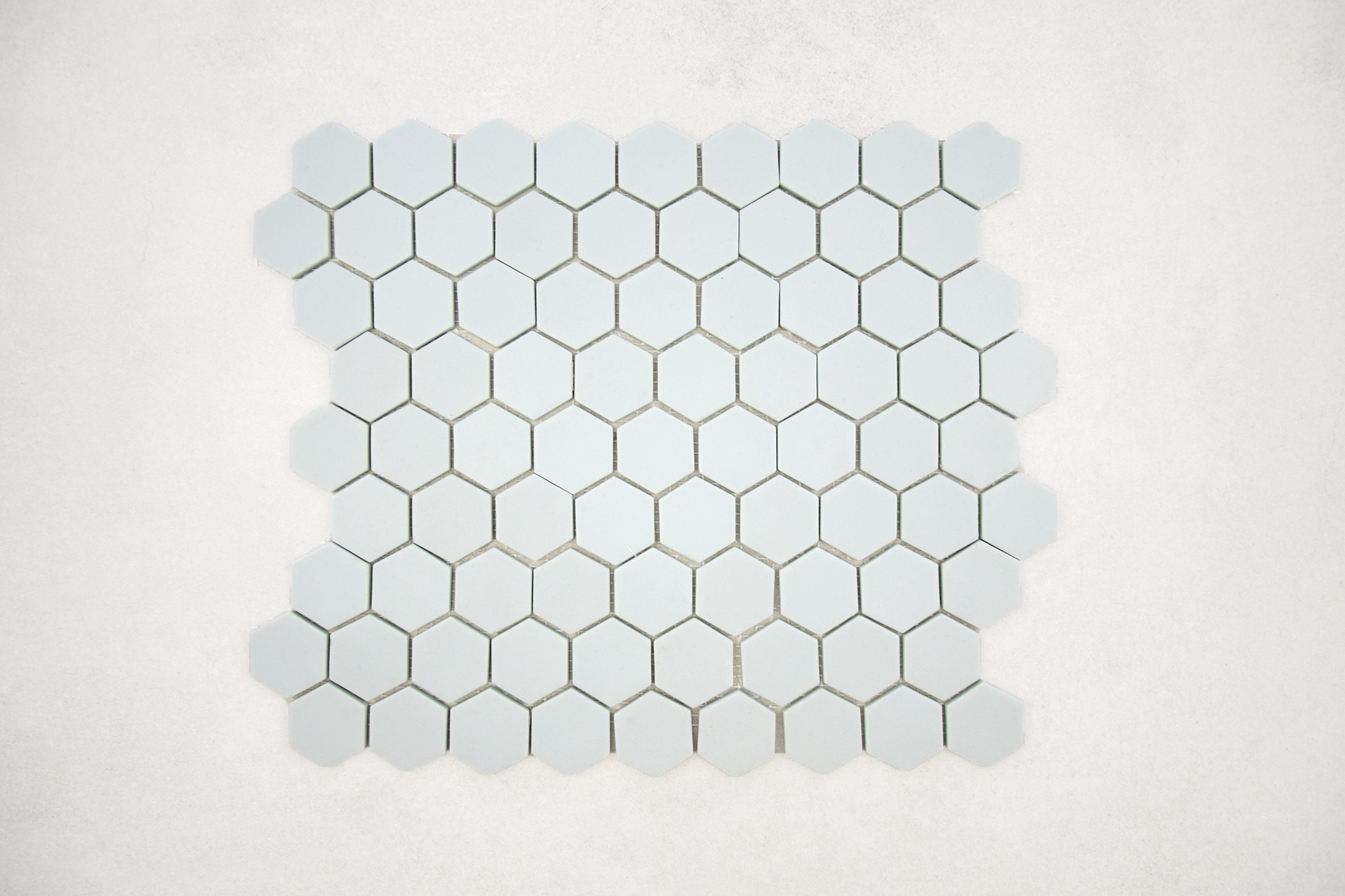 Gresite Hexagonal Azul Claro Mate