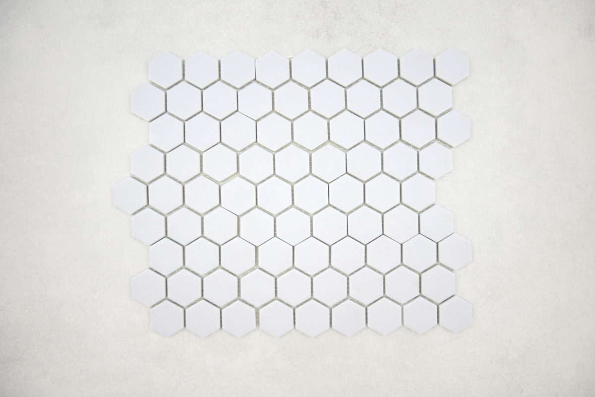 Gresite Hexagonal Gris Claro Mate