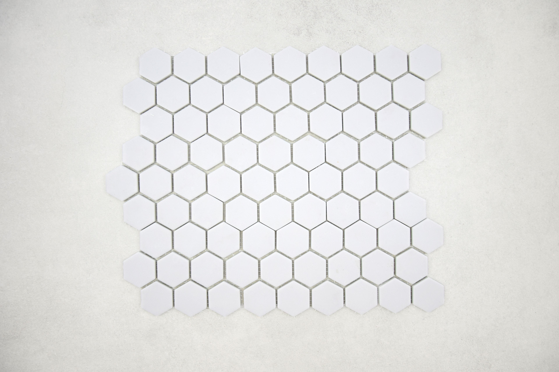 Gresite Hexagonal Gris Claro Mate