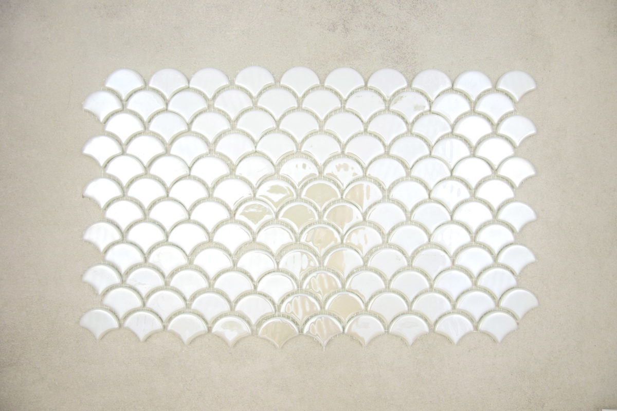 Gresite Escama Blanco Brillo