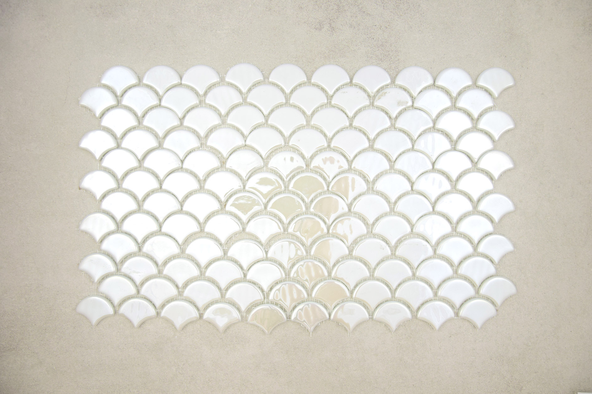 Gresite Escama Blanco Brillo