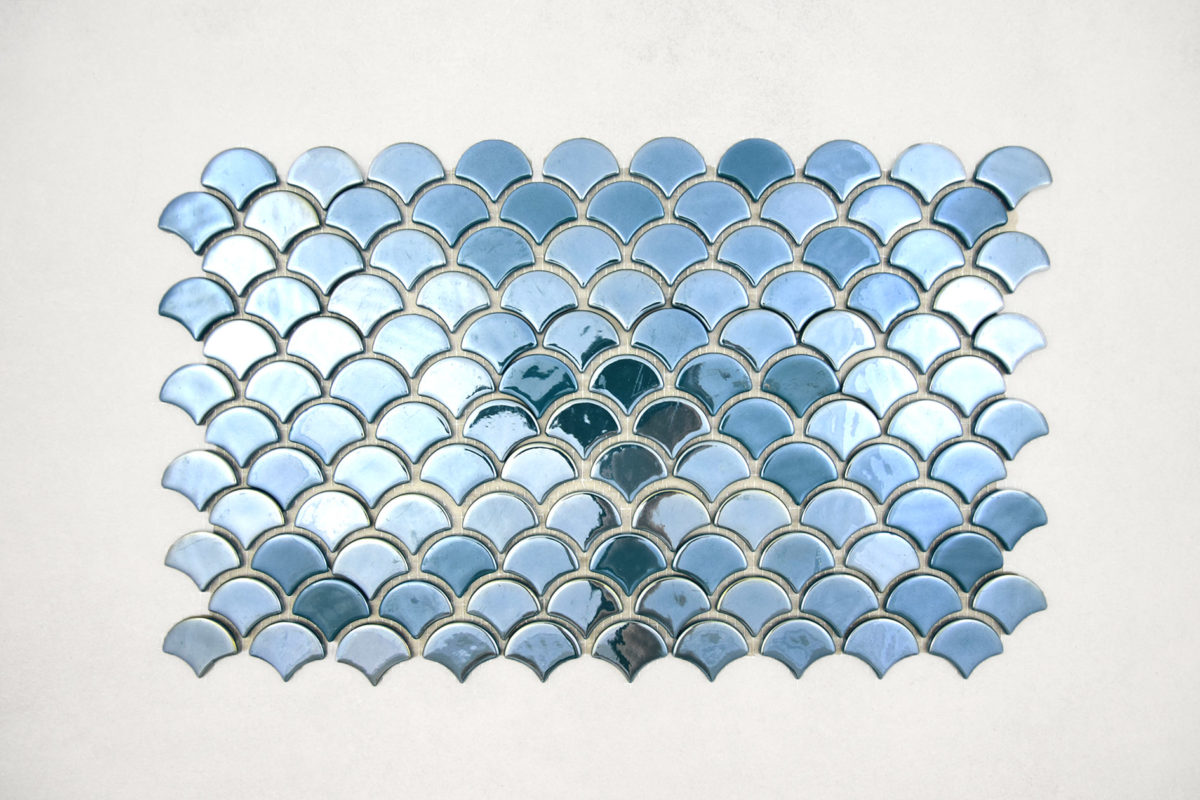 Gresite Escama Verde Brillo