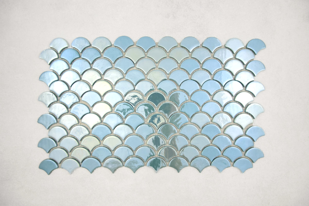 Gresite Escama Turquesa Brillo