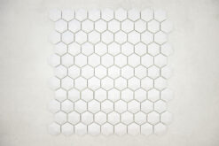 Gresite Hexagonal Gris Claro Mate Relieve