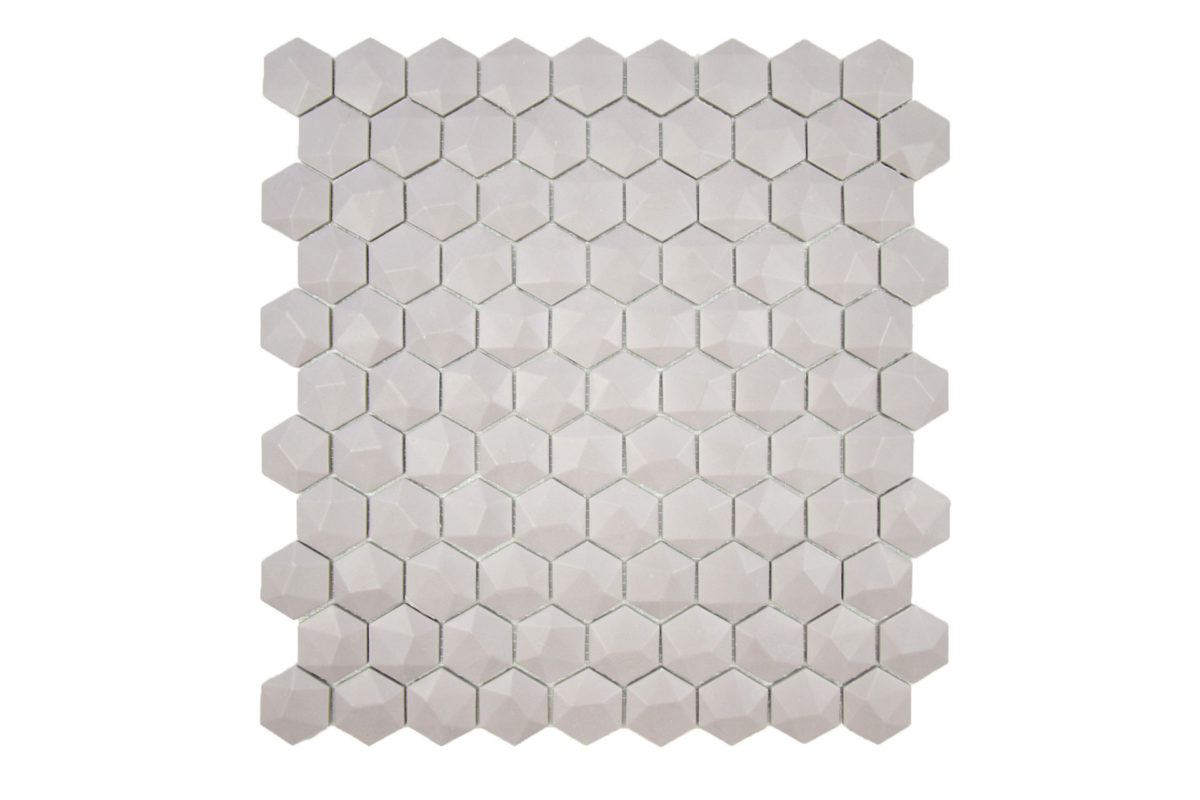 Gresite Hexagonal Frappe Mate Relieve