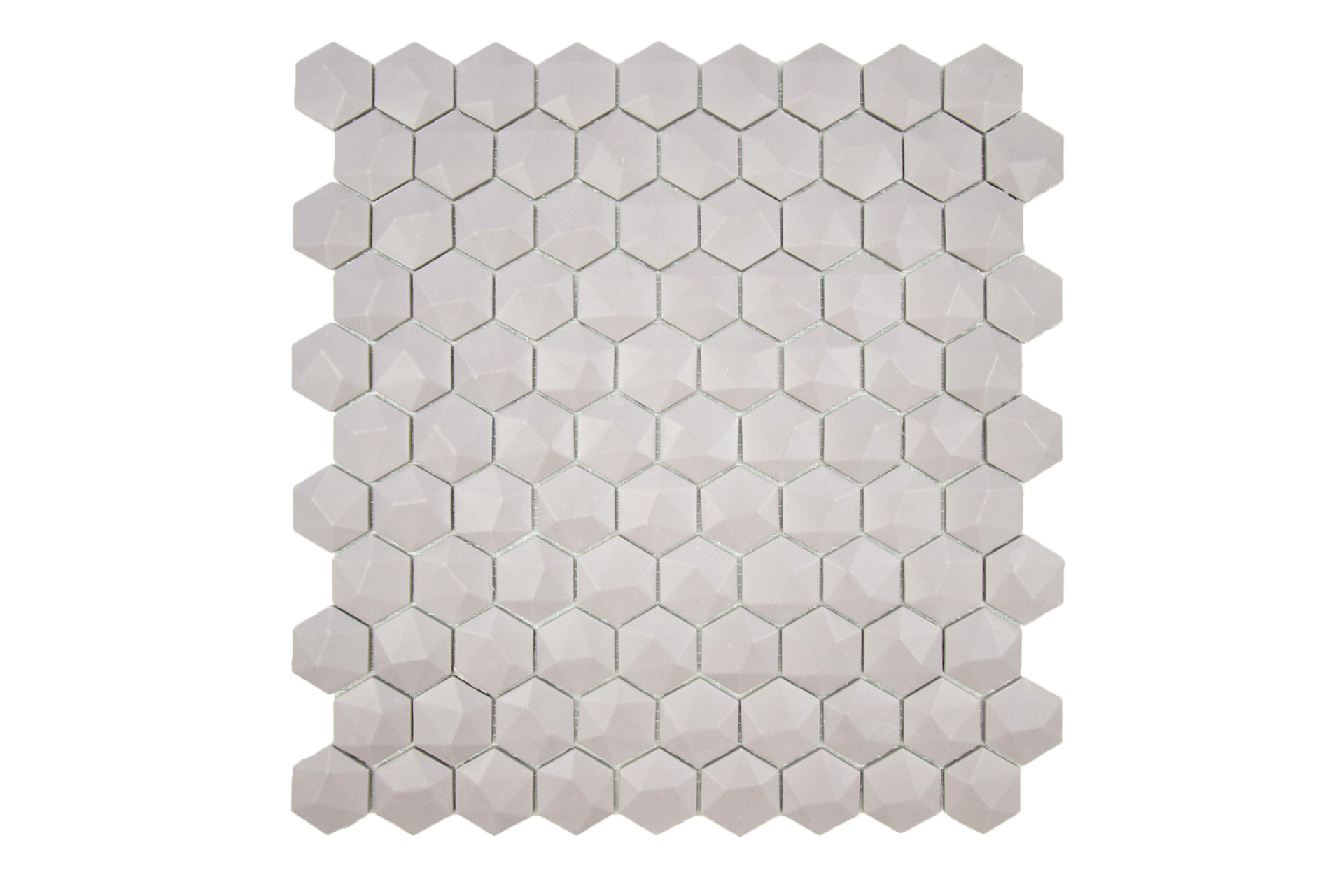 Gresite Hexagonal Frappe Mate Relieve