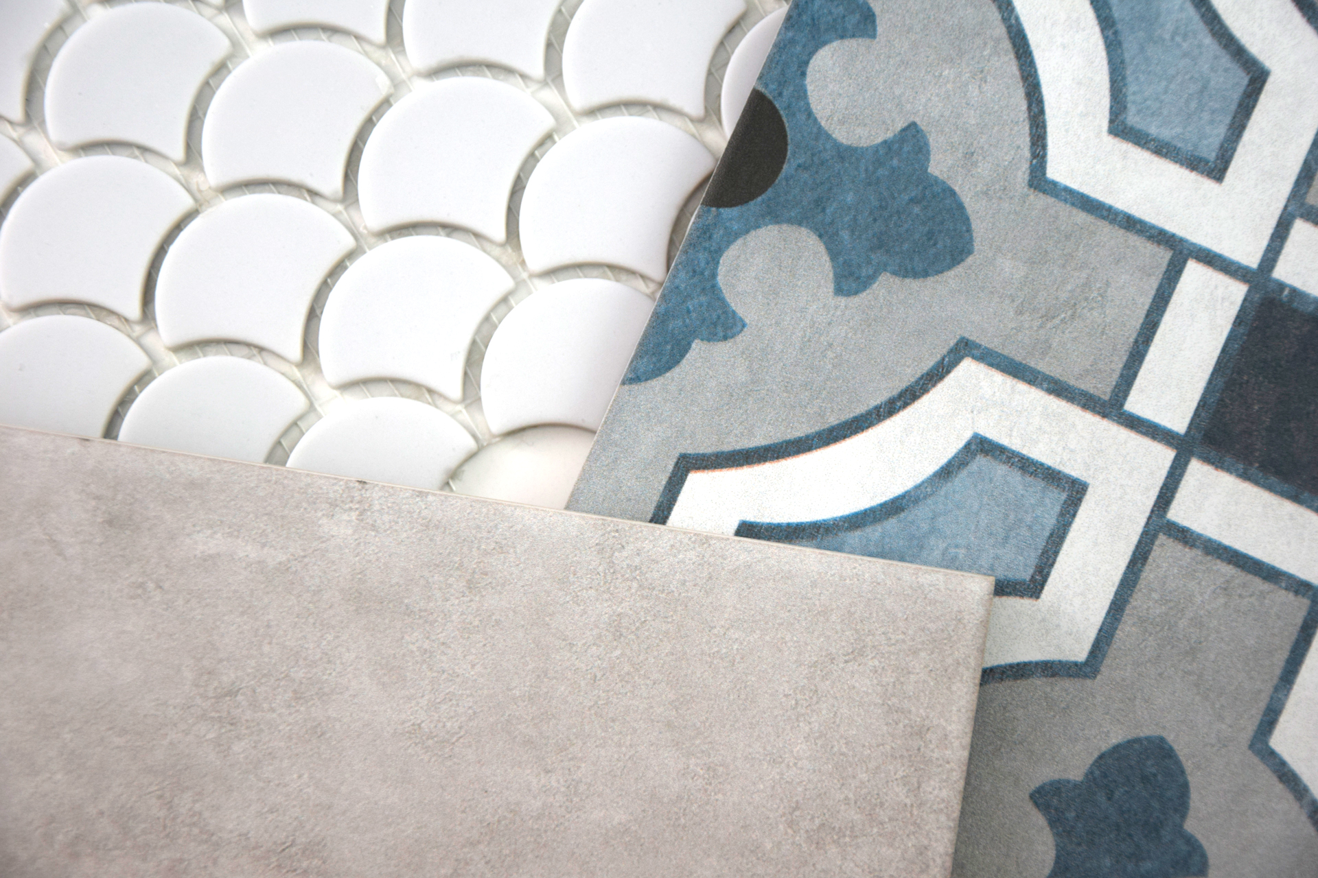 Azulejos grises hidráulicos