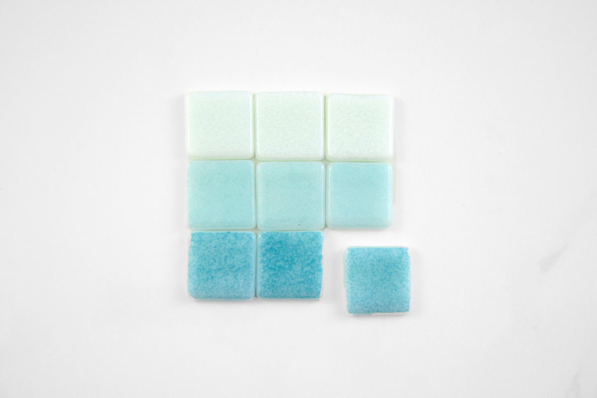 Paleta de colores azulejos gresite