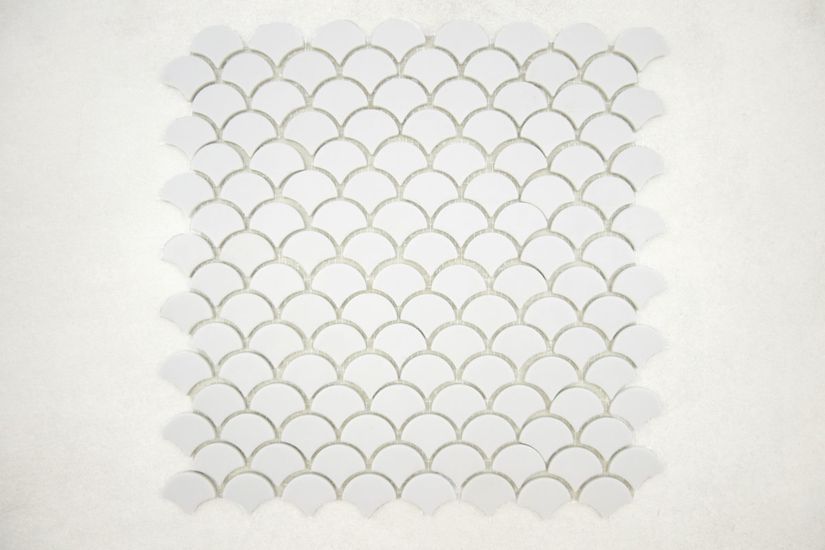 Azulejo Gresite Escama Gris Claro