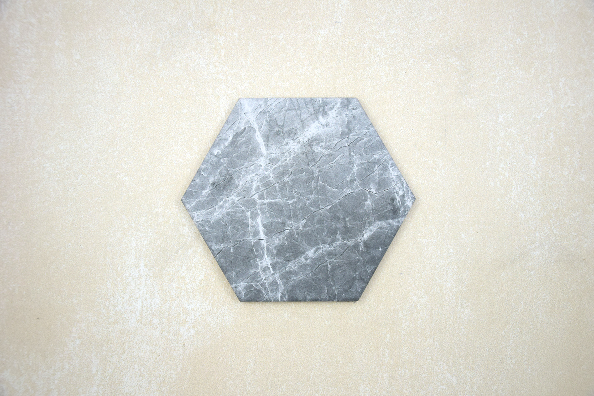 Hexágono Mármol Gris Perla