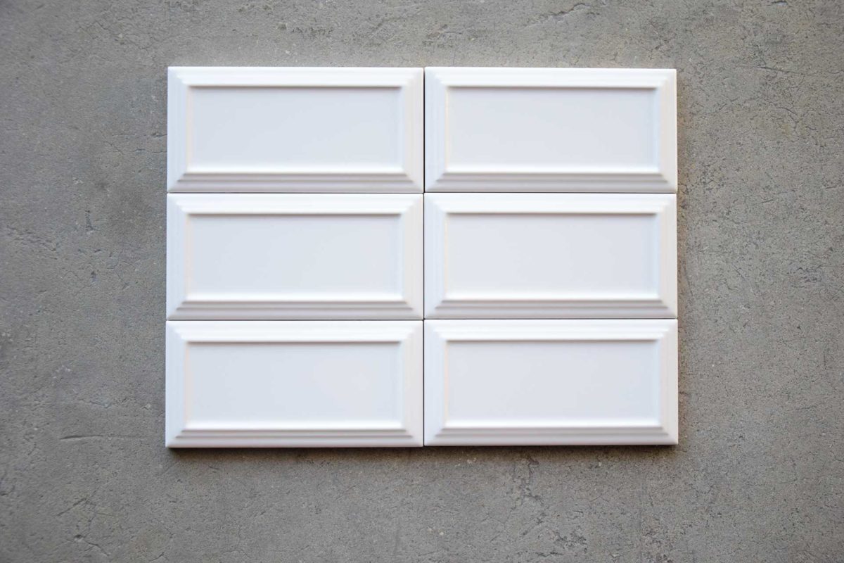 Cuadrado Azulejo Metro Blanco