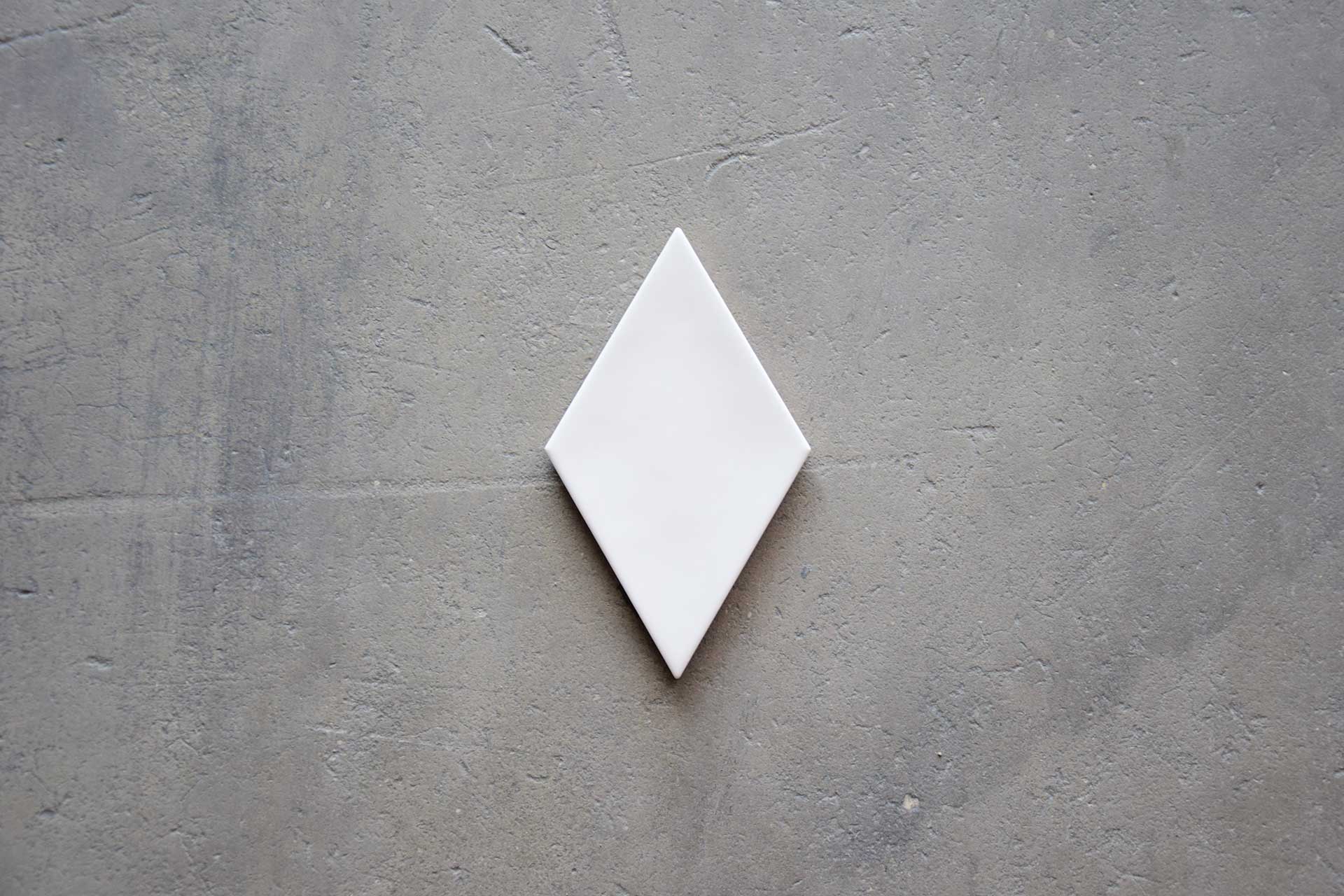 Azulejos Rombo Blanco Brillo