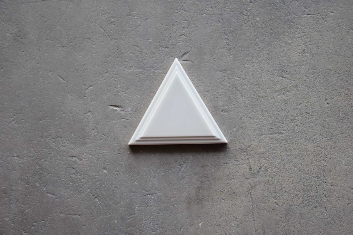 Azulejo Triángulo Gris Claro