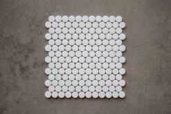 Azulejo Gresite Redondo Blanco Mate