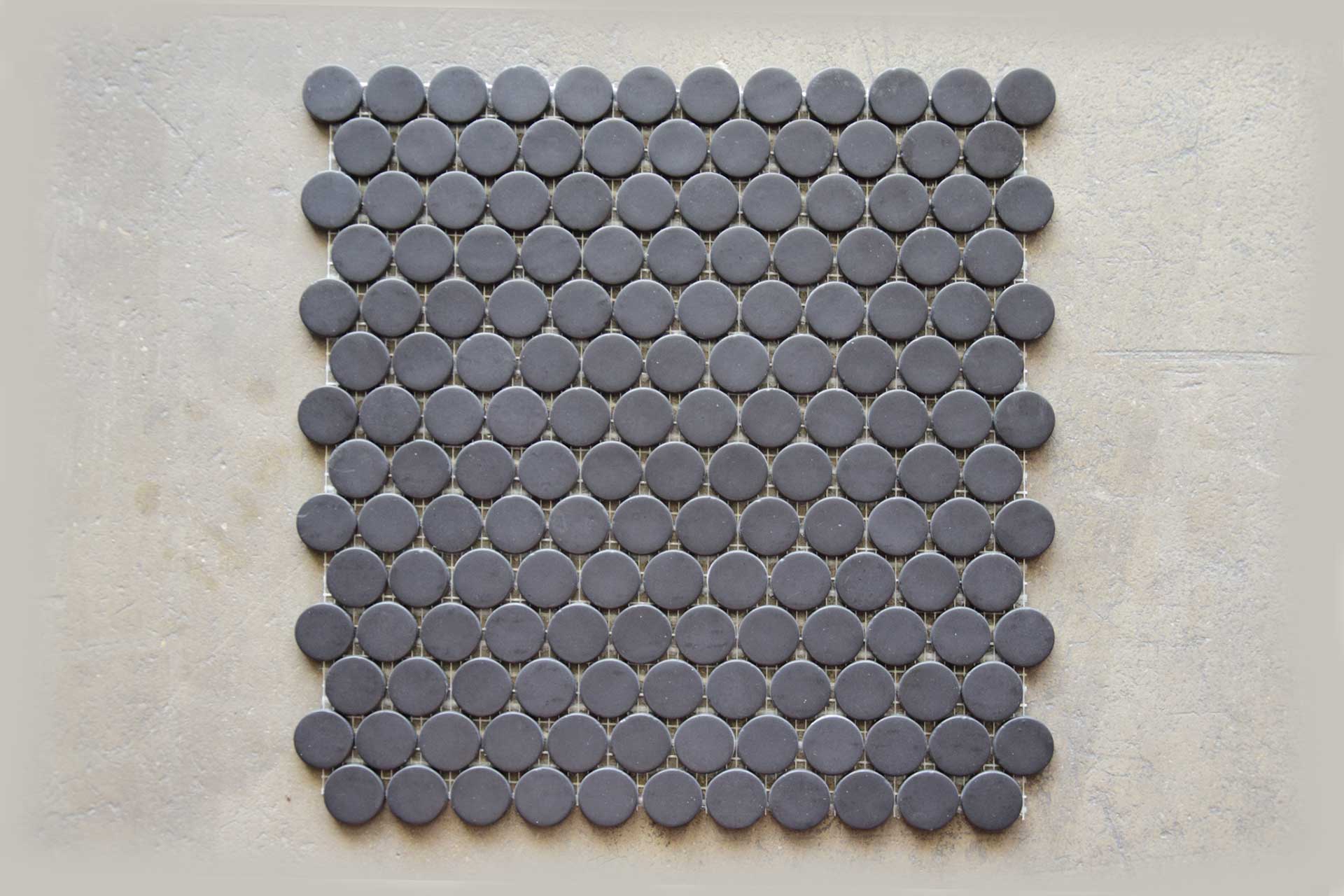 Gresite Redondo Negro Mate