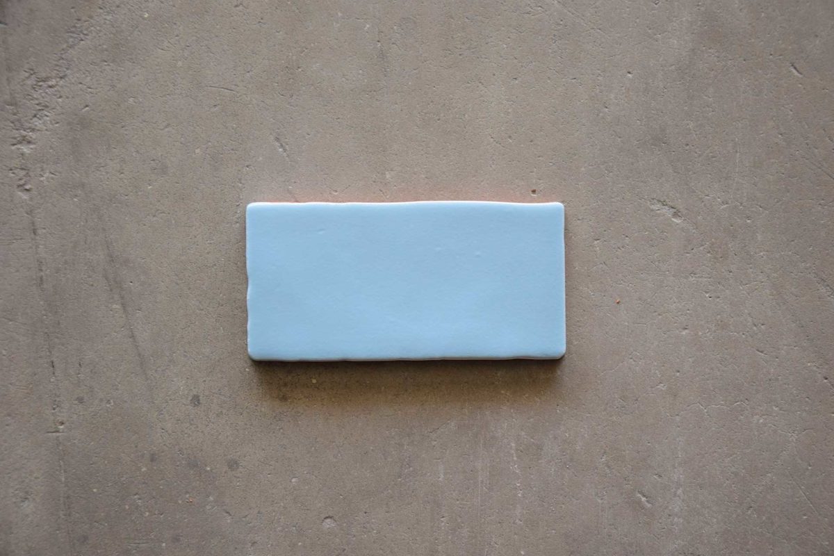 Azulejo antiguo pastel cielo individual