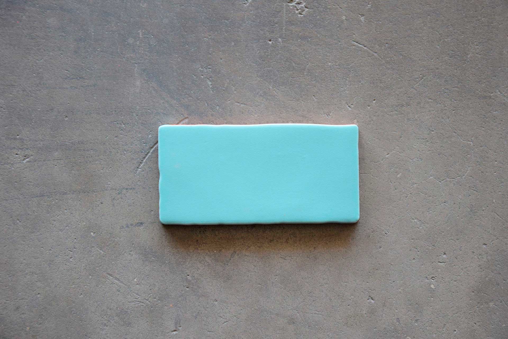 Azulejo antiguo pastel color turquesa