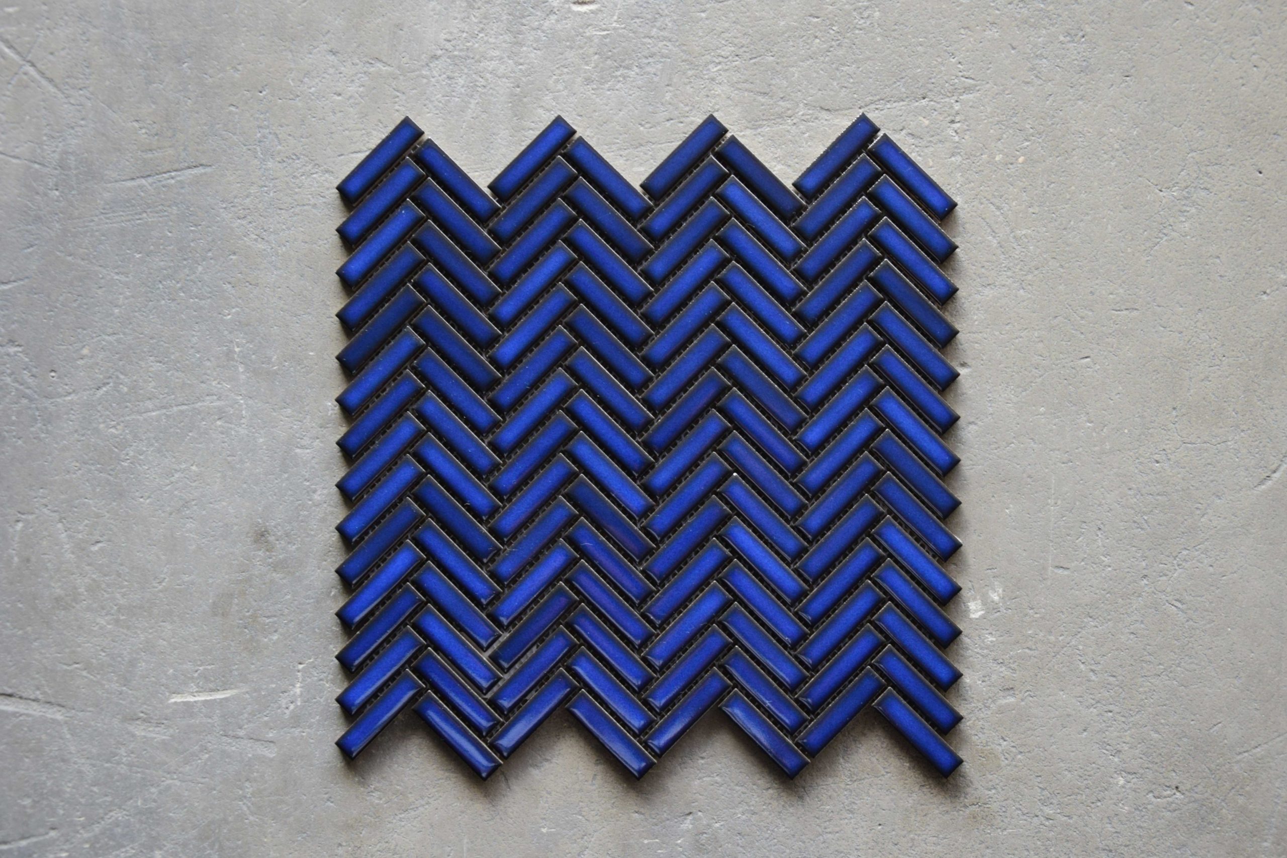 Malla Chevron Azul Brillante