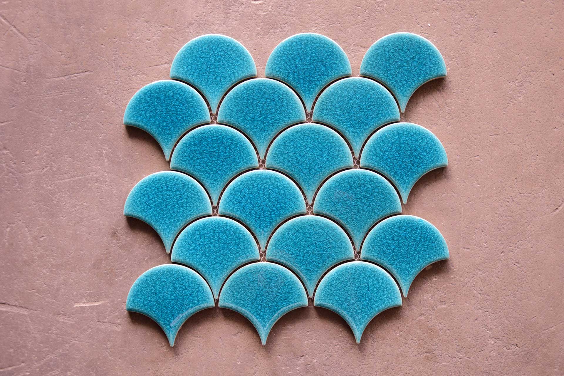 Malla Escama Azul Degradado Brillo