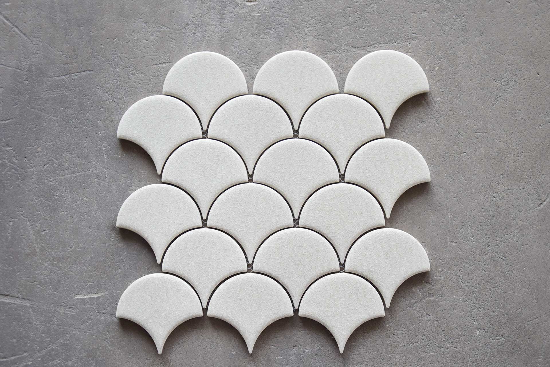 Malla Escama Blanco Brillo