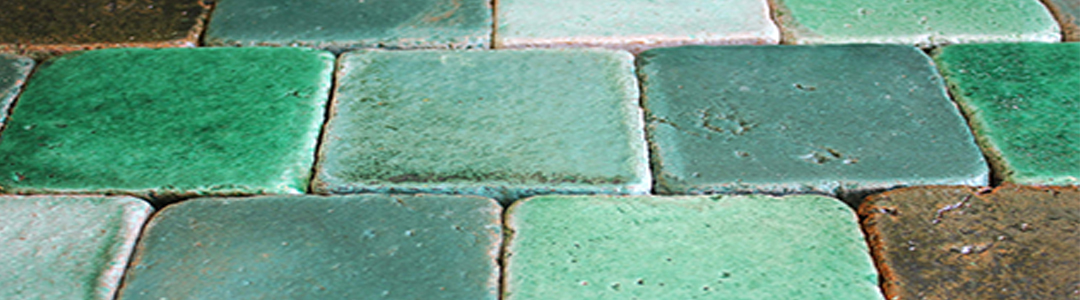 azulejo verde antiguo