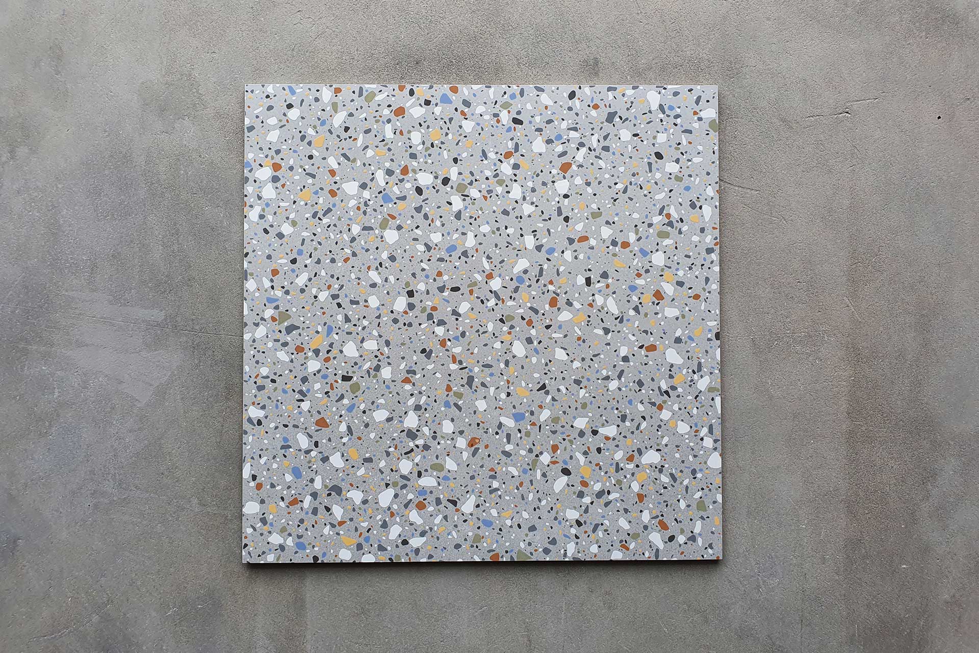 Azulejo porcelánico Terrazo Vintage Gris