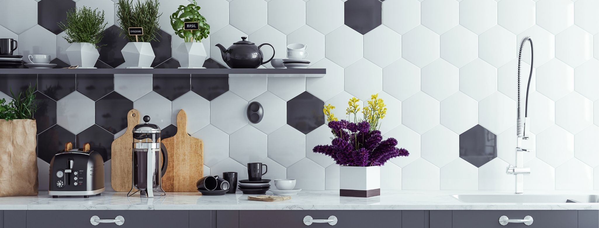 Decoración y diseño de cocinas modernas 2022 Azulejo Amarillo