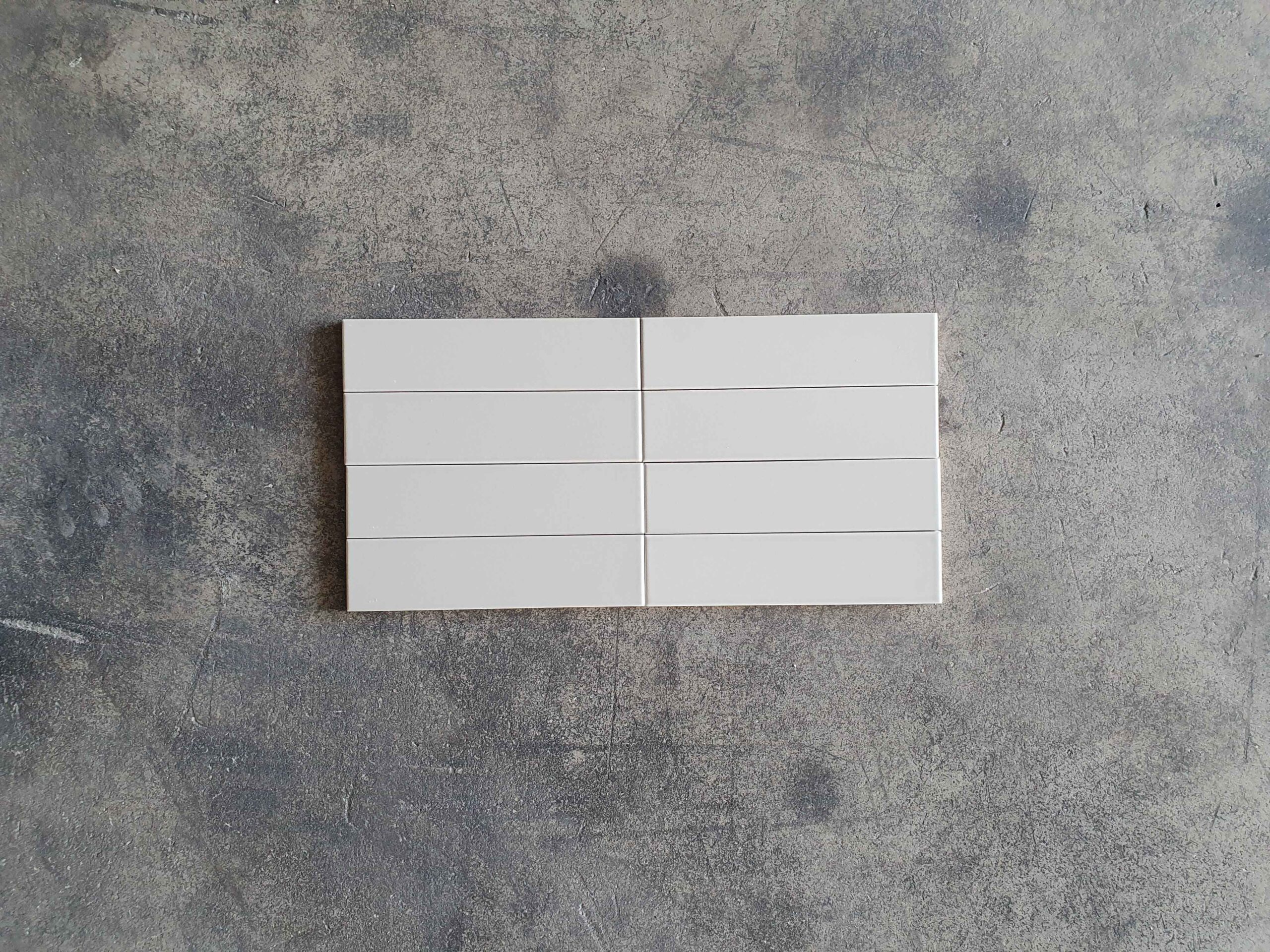 azulejo flat gris 5x20