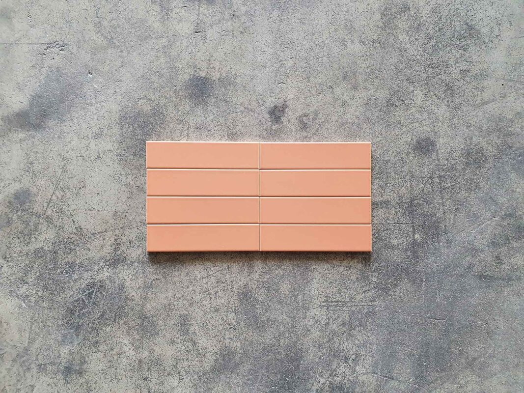 Azulejo flat terracota 5x20