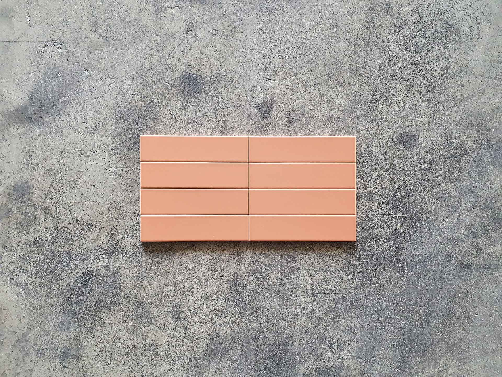 Azulejo flat terracota 5x20