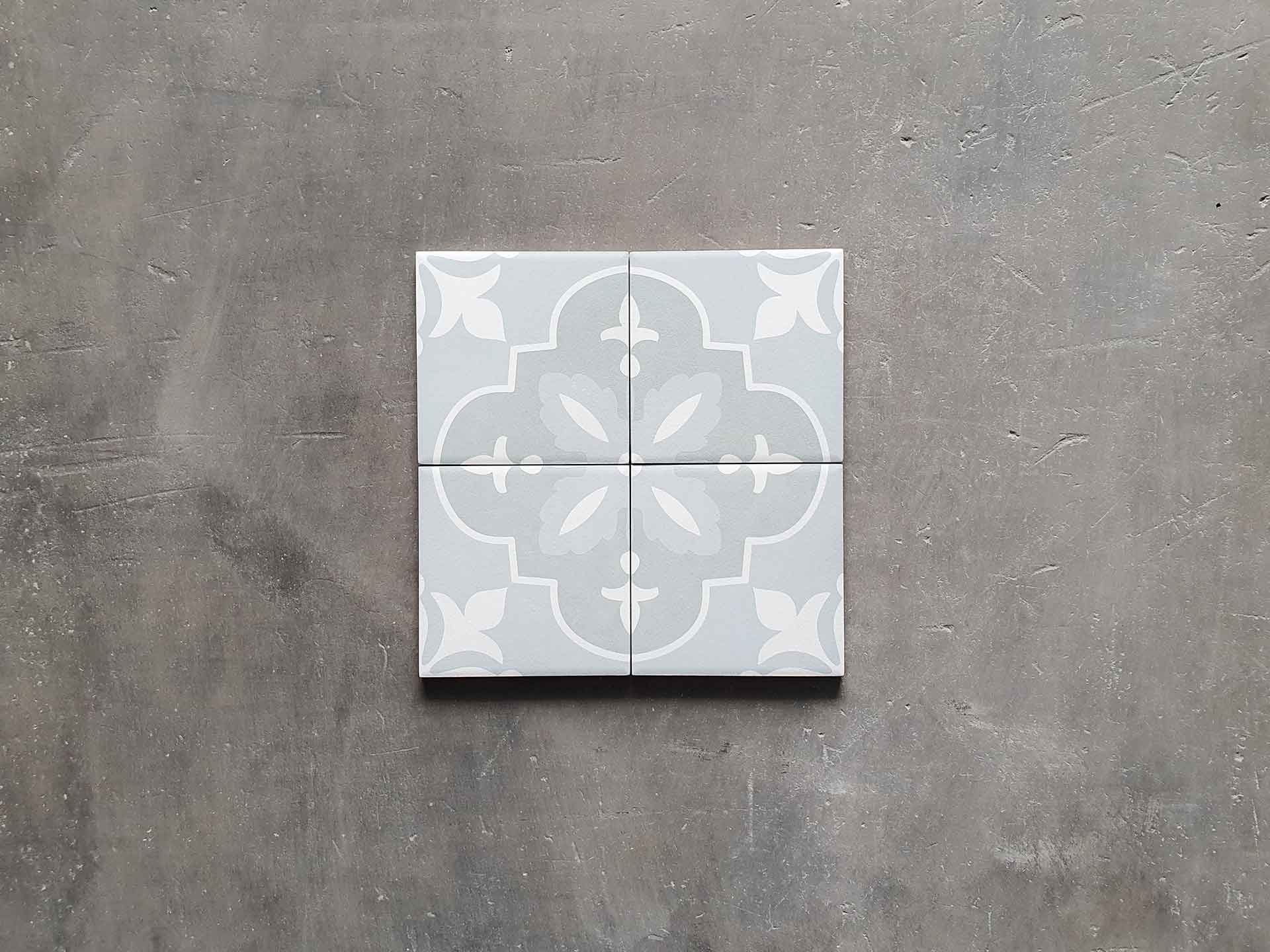 Azulejo porcelánico Nora aqua 15x15