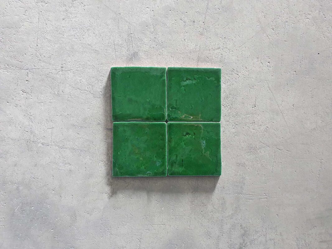 azulejo rustico craquelado verde botella