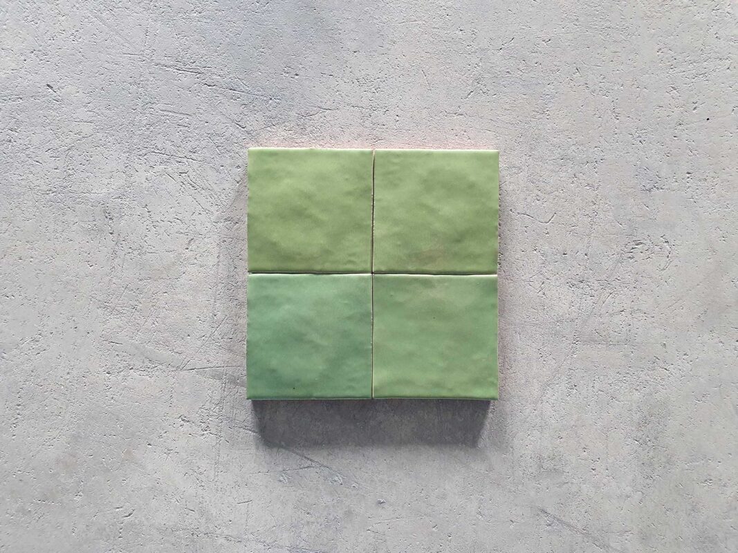 Azulejo rustico verde hierba