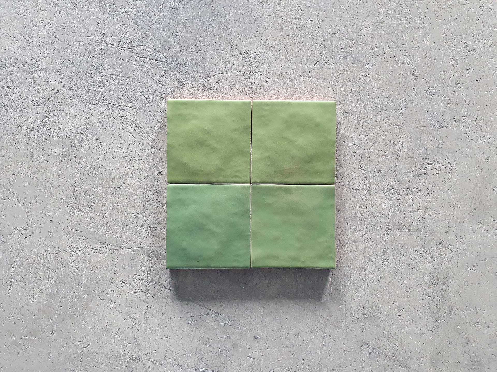 Azulejo rustico verde hierba