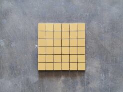 Azulejo en Malla Porcelánico Amarillo Mate