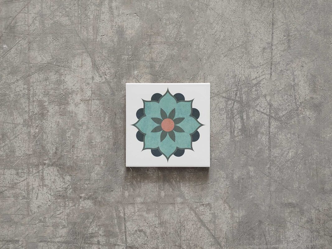 baldosa porcelánica artística hidráulica