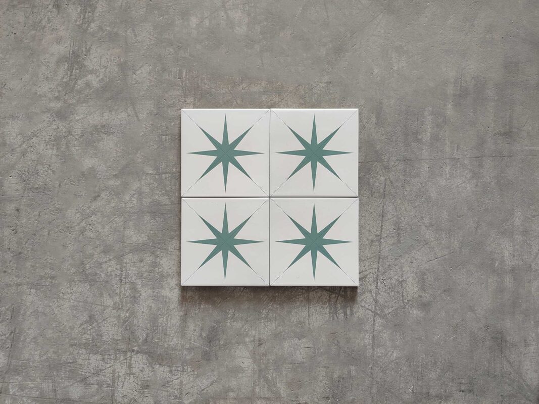 baldosa hidráulica porcelánica decorativa