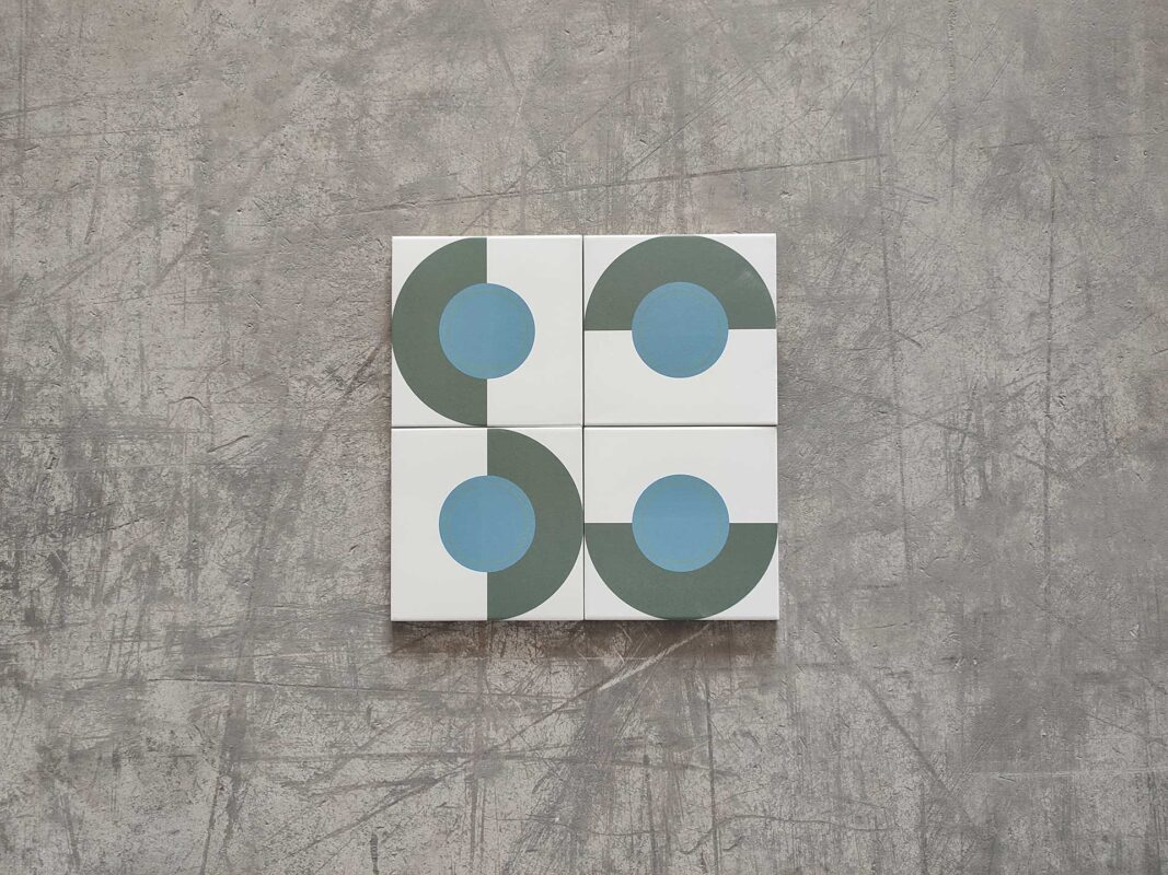 baldosa porcelánica hidráulica geométrica