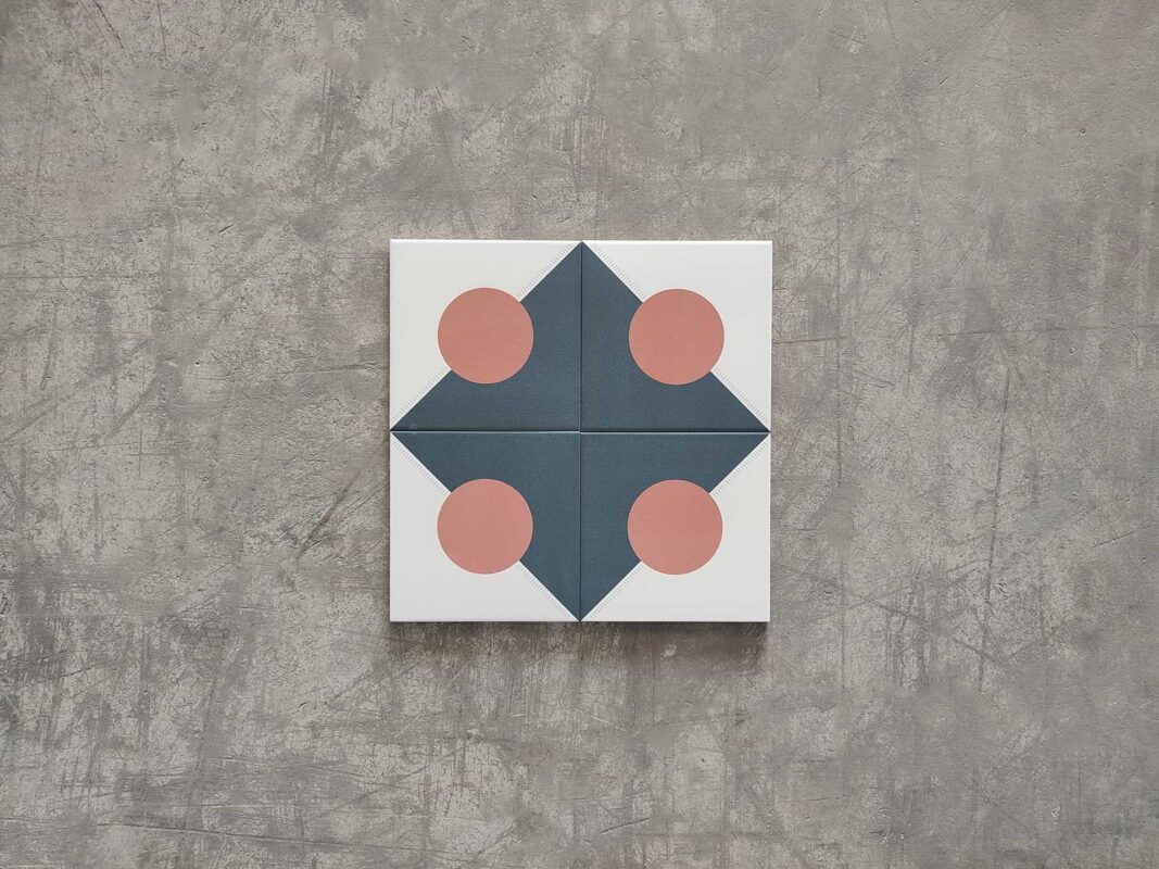 baldosa hidráulica geométrica porcelánica