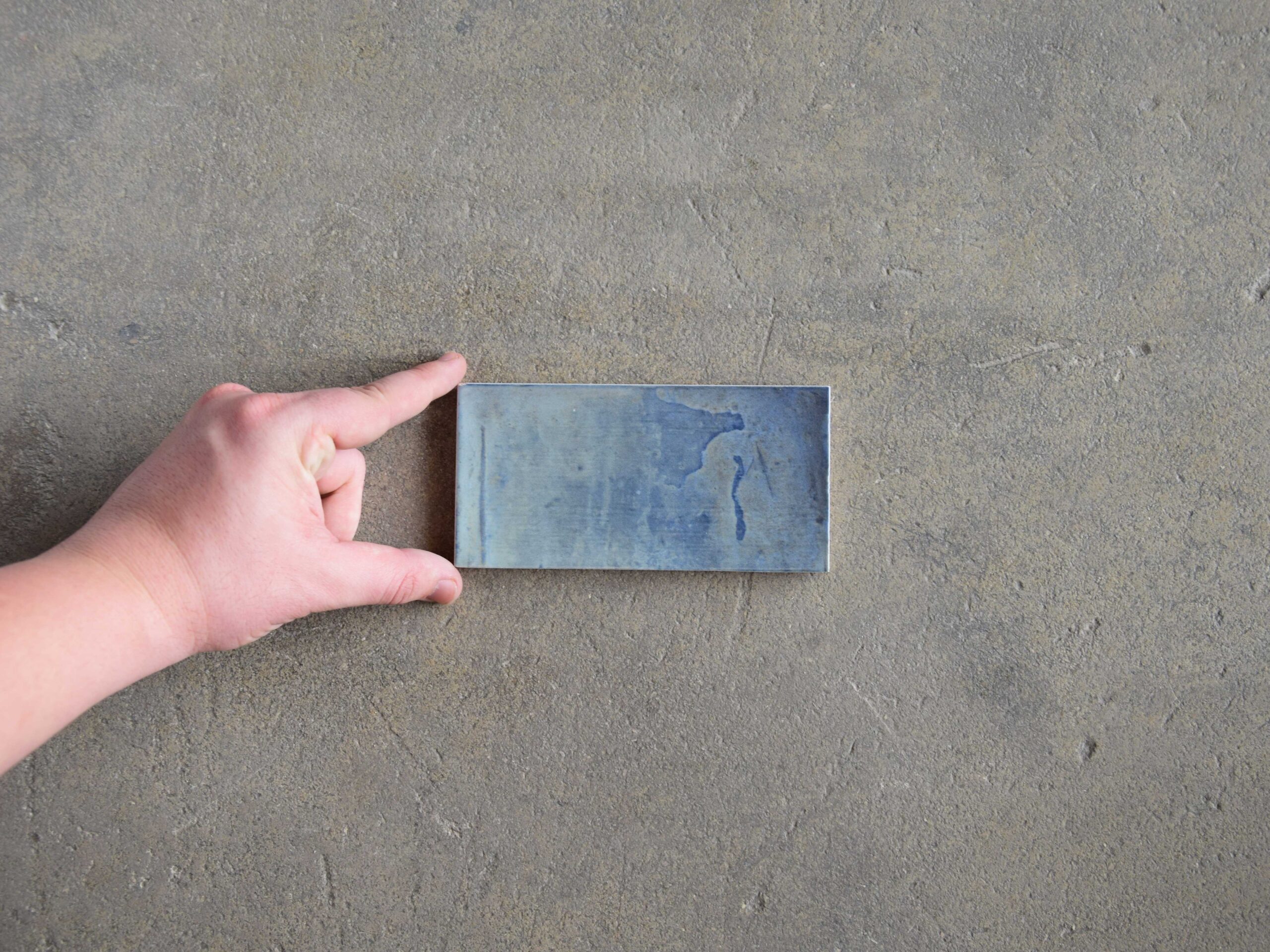 azulejo azul cerámica brillante