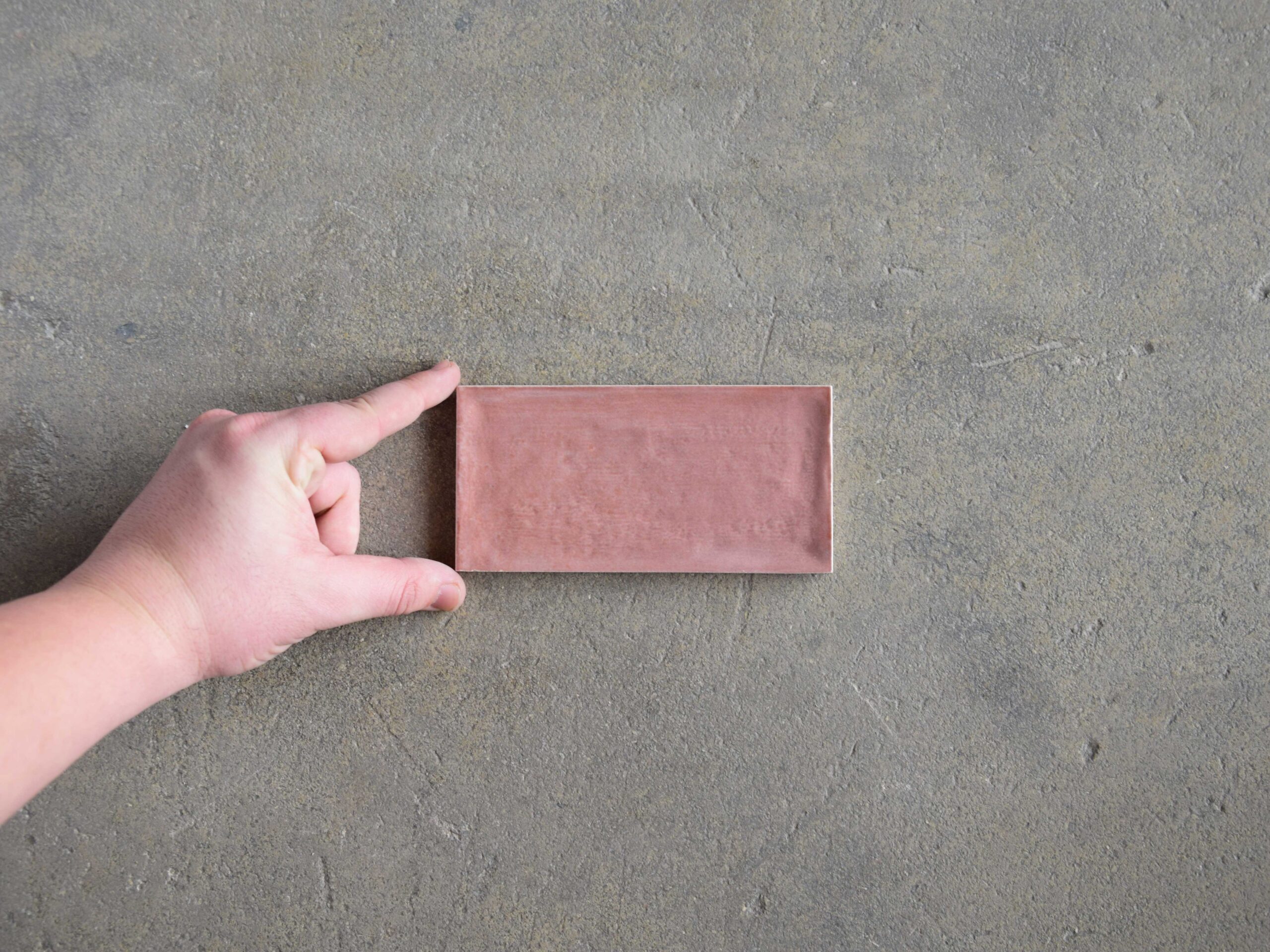 azulejo rosa cerámica brillante