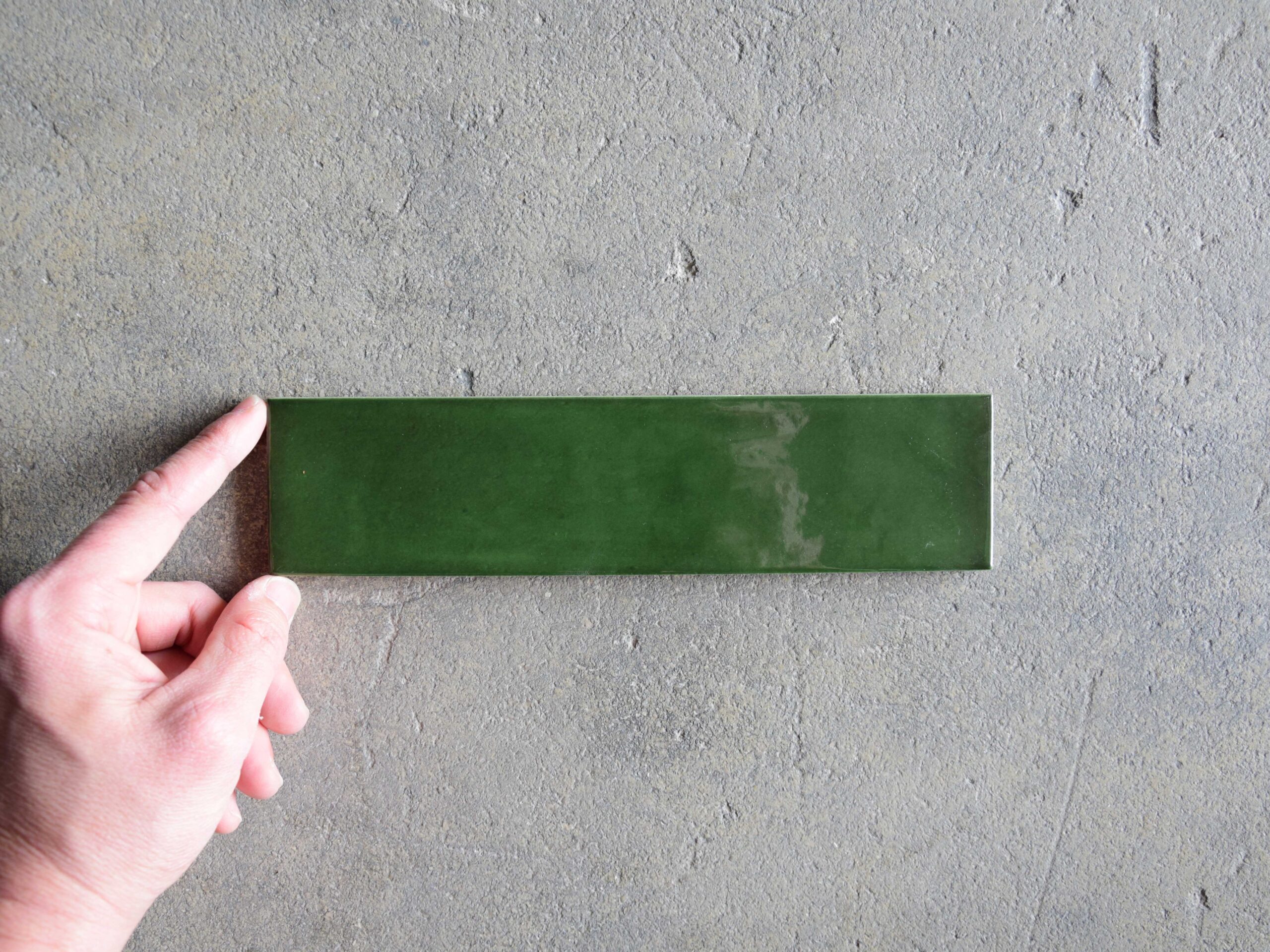 azulejo verde porcelánico brillo