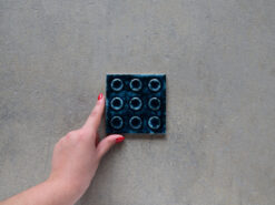 baldosa azul zellige brillante