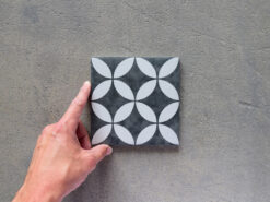 Azulejo porcelánico enya negro 15x15